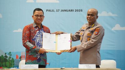 Pertamina Sulawesi-Polda Sulteng Tandatangani Perjanjian Penyediaan BBM 2025