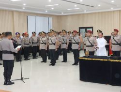 Kapolda Gorontalo Pimpin Upacara Serah Terima Jabatan 5 Pejabat Utama