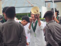 HUT Bhayangkara Ke-79, Diwarnai Aksi Demo PETI HMI Pohuwato 