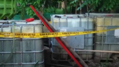 Polres Boltim Amankan Ribuan Liter BBM Ilegal di Desa Buyat Barat