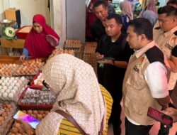Satgas Saber Pangan Polda Gorontalo Pantau-Awasi Ketersediaan Bahan Pokok di Pasar 