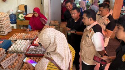 Satgas Saber Pangan Polda Gorontalo Pantau-Awasi Ketersediaan Bahan Pokok di Pasar 