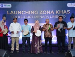 Launching Zona KHAS Foodcourt Menara Limboto, Dorong Wisata Kuliner Halal- Daya Saing UMKM