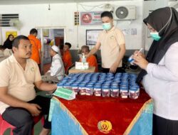 318 Warga Binaan Lapas Kelas IIA Gorontalo Jalani Tes Urine