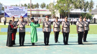 Sertijab Pejabat Polres Pohuwato, Jumat (17/04/2026). (Foto: Humas Polres Pohuwato)