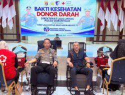 Polantas Polda Gorontalo Gelar Donor Darah, Dukung Ketersediaan Stok Darah
