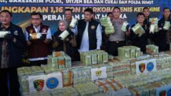 BNN Sita 1,16 Ton Ketamine dari Kapal Tanker Berbendera Mongolia di Perairan Sumatera Utara